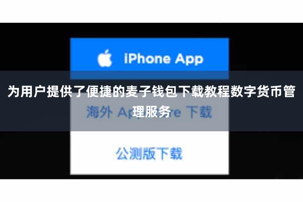 为用户提供了便捷的麦子钱包下载教程数字货币管理服务