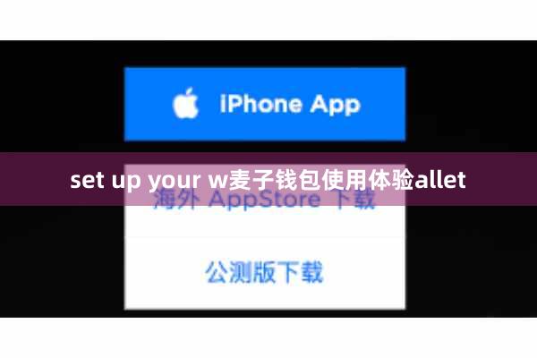 set up your w麦子钱包使用体验allet