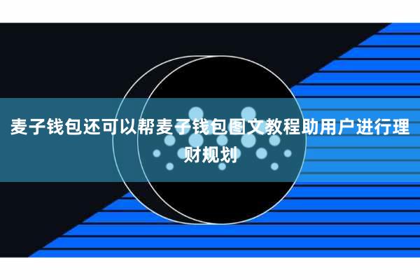 麦子钱包还可以帮麦子钱包图文教程助用户进行理财规划