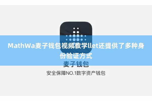 MathWa麦子钱包视频教学llet还提供了多种身份验证方式